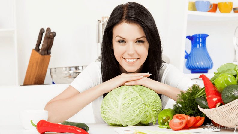 Lose 7 kg of vegetables every week