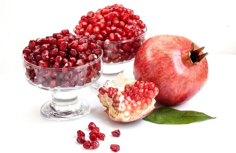 Pomegranate in the diet