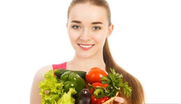 Vegetables in a healthy diet help with weight loss