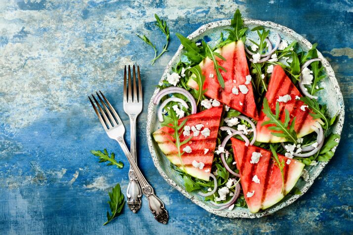 Watermelon and herbs for weight loss